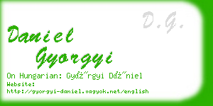 daniel gyorgyi business card